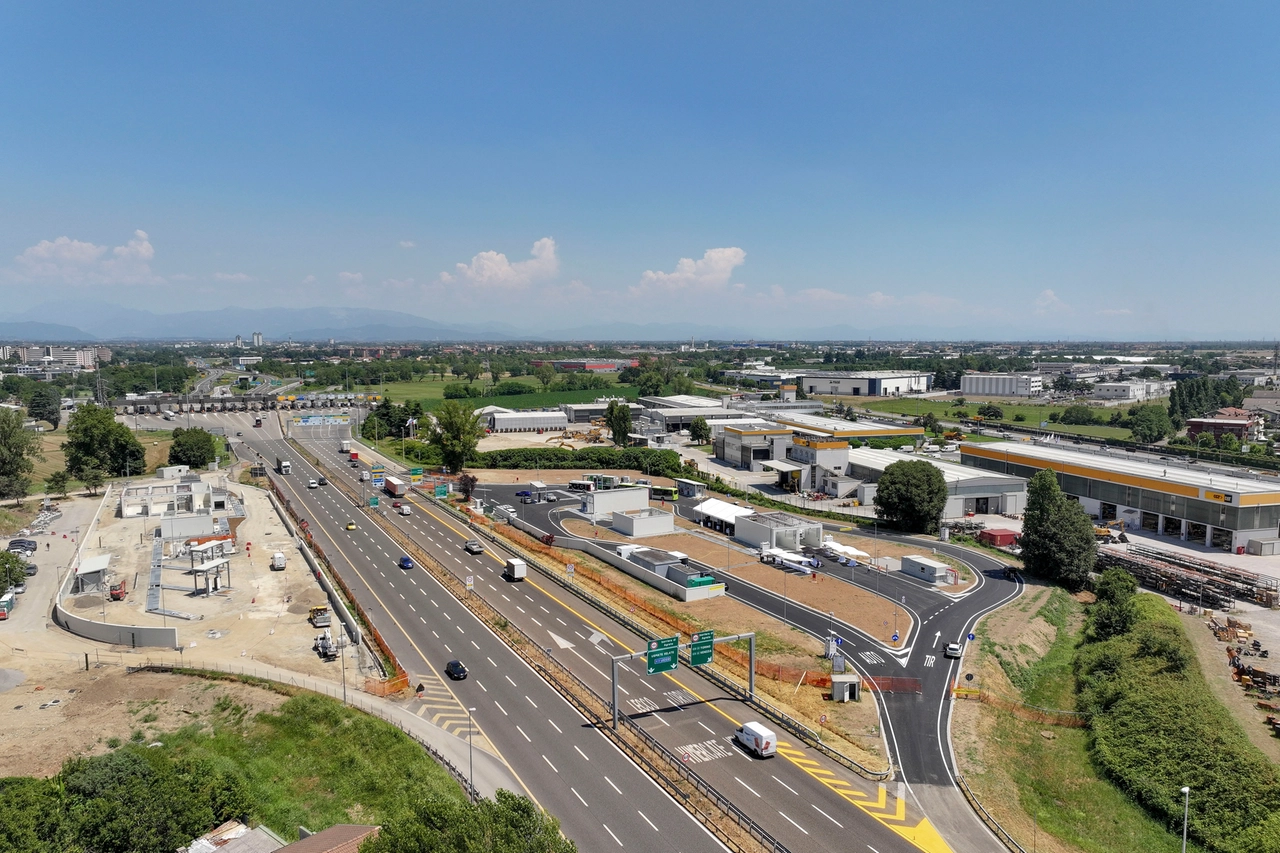 La stazione di rifornimento vista dall'alto