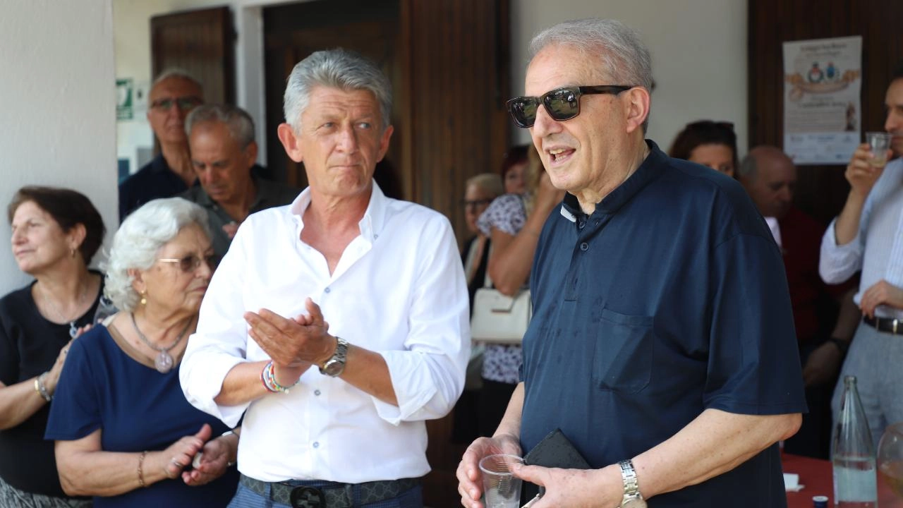 Don Ambrogio con Roberto Scazzosi Don Ambrogio con Roberto Scazzosi