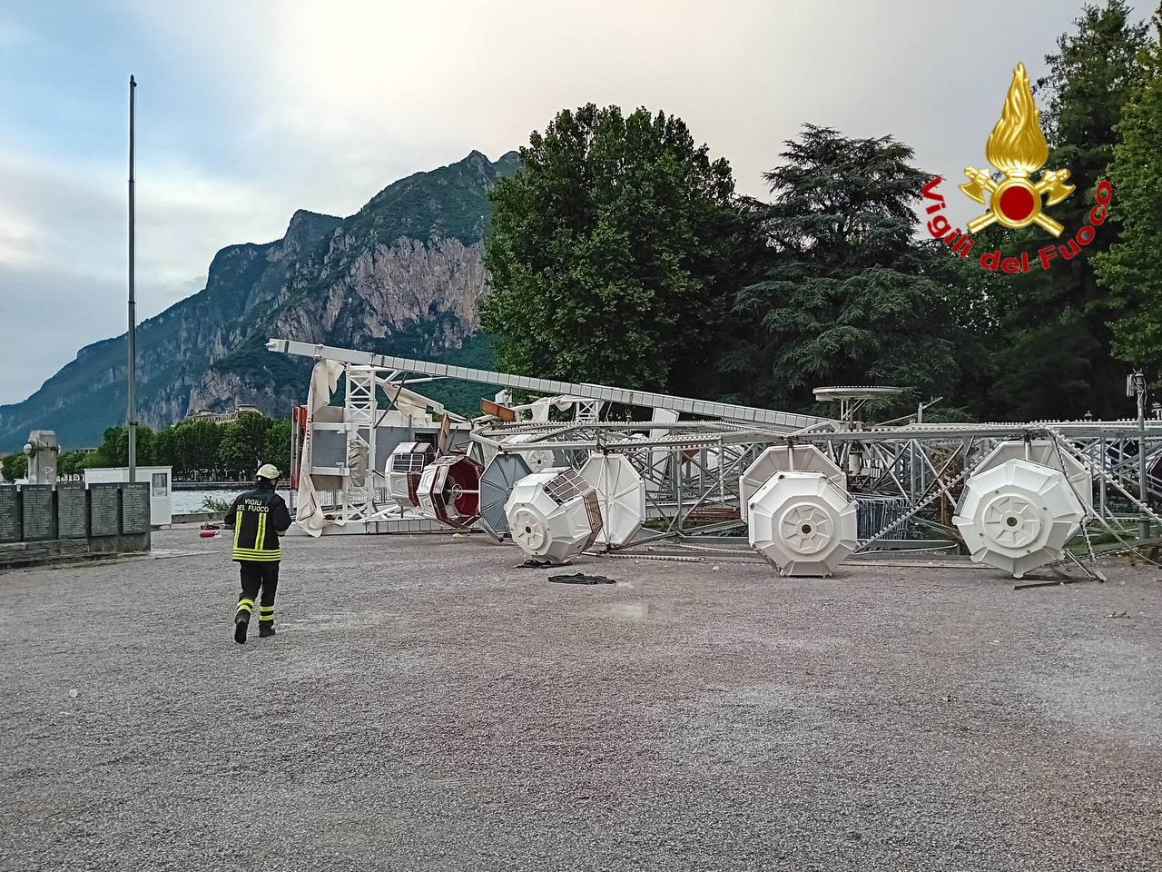 evacuata all8217ultimo minuto il dettaglio sconvolgente nel crollo della ruota panoramica a lecco com8217232 potuto accadere