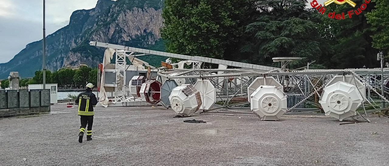 Evacuata all’ultimo minuto: il dettaglio sconvolgente nel crollo della ruota panoramica a Lecco. Com’è potuto accadere?