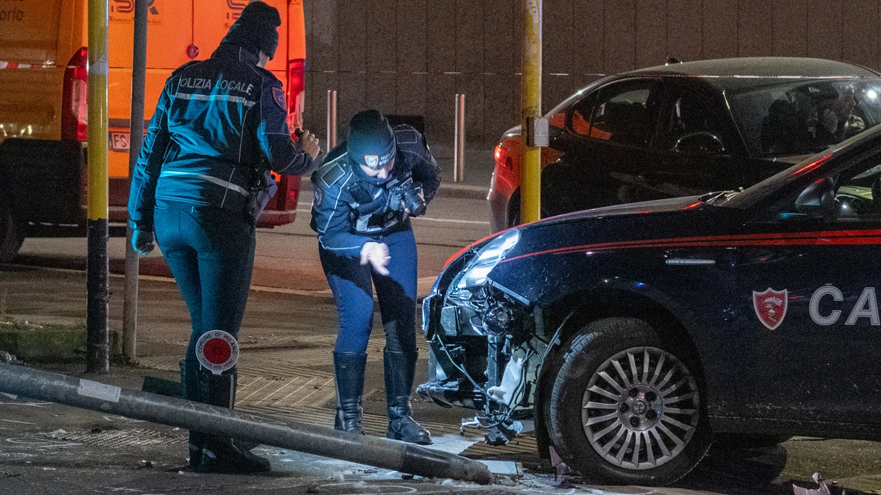 I primi rilievi della Polizia locale nella sera del 24 novembre scorso in via Ripamonti