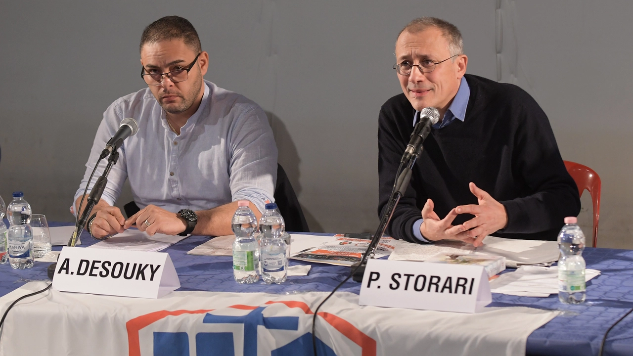 Il sindacalista Adel Desouky e il pm Paolo Storari Il sindacalista Adel Desouky e il pm Paolo Storari