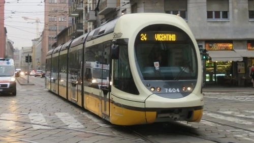 Un tram a Milano Un tram a Milano