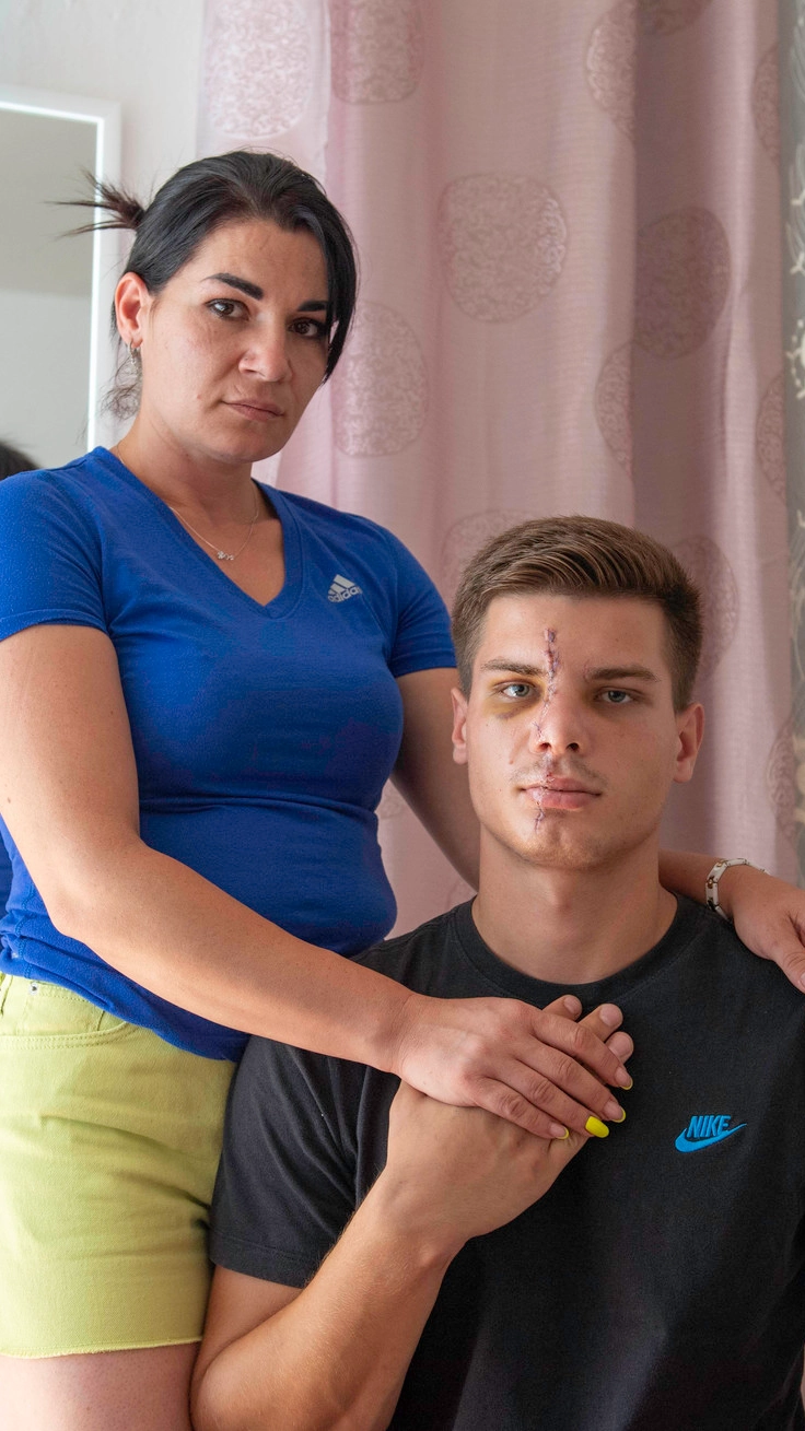 Danylo Shydlovskyi con la mamma Raisa Apostol