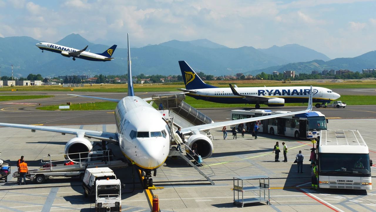 L'aeroporto di Orio al Serio (Foto d'archivio) L'aeroporto di Orio al Serio (Foto d'archivio)
