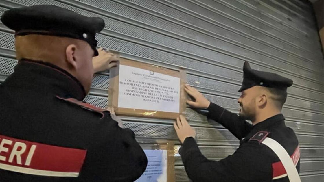 Droga nascosta dentro il locale. Disposta la chiusura per 15 giorni Droga nascosta dentro il locale. Disposta la chiusura per 15 giorni