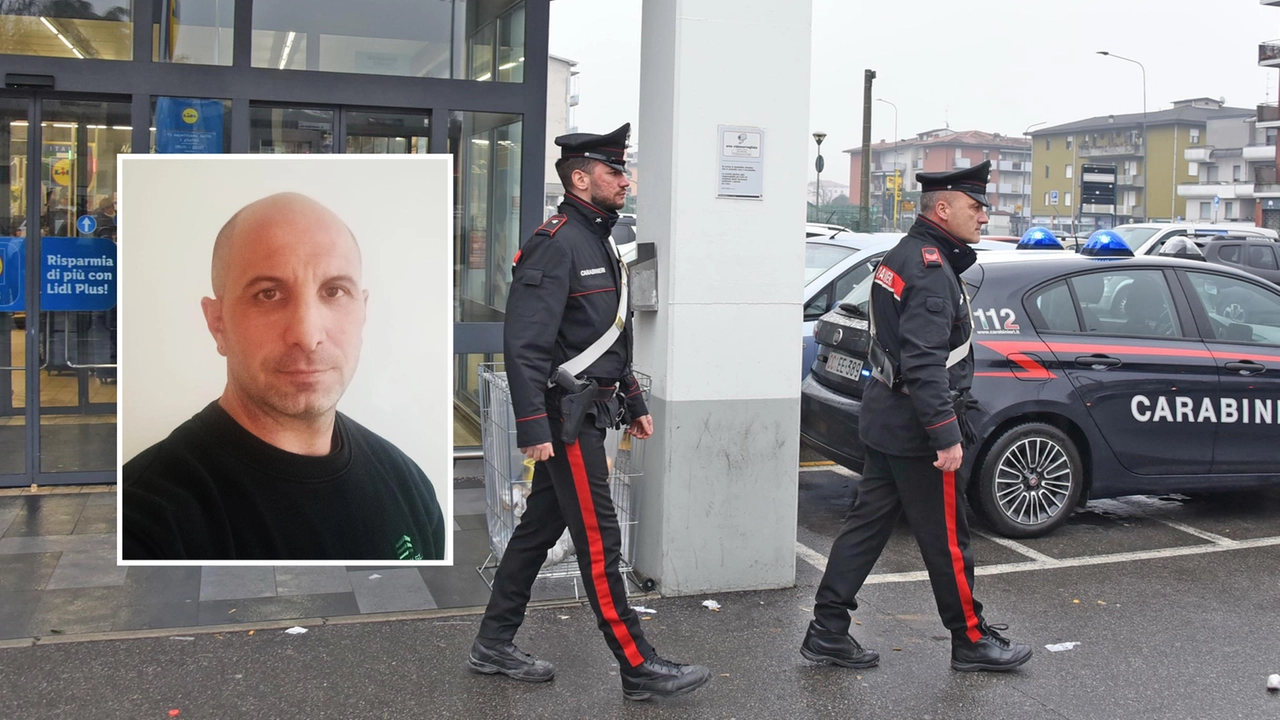 Nel riquadro Stefano Lussana A destra, i carabinieri davanti al supermarket dove la donna si era recata a fare la spesa Nel riquadro Stefano Lussana A destra, i carabinieri davanti al supermarket dove la donna si era recata a fare la spesa