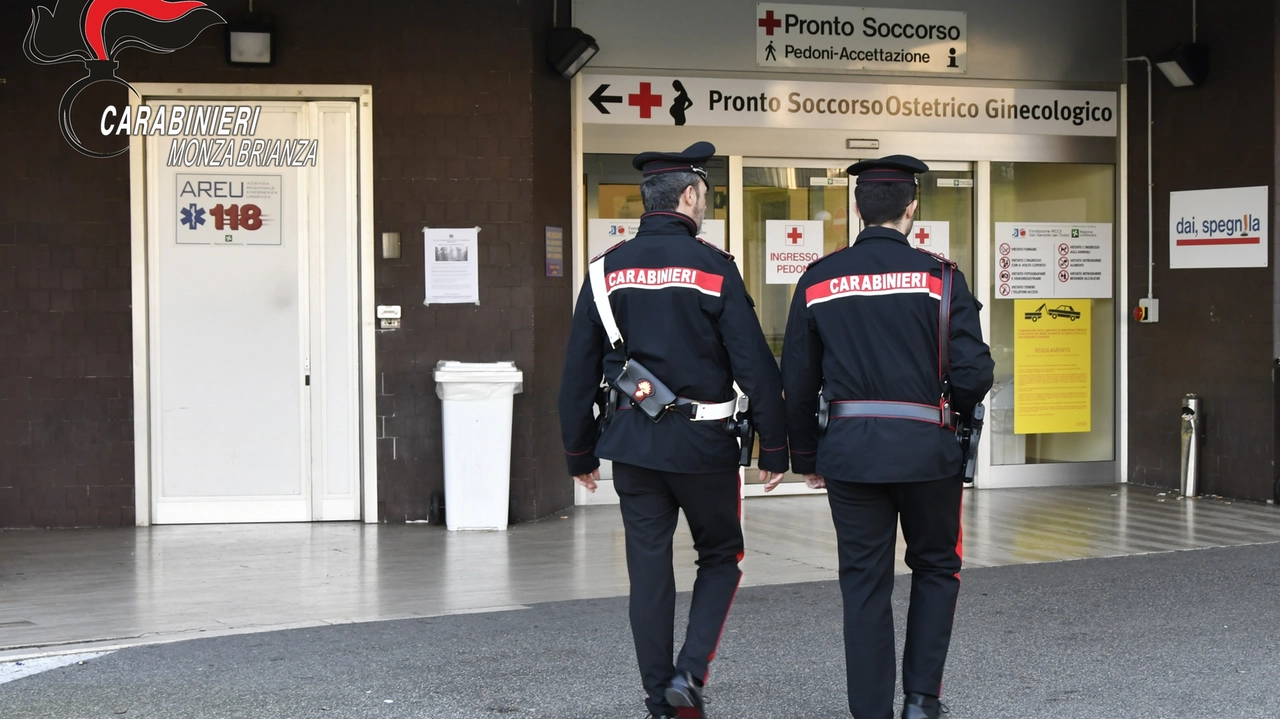 I carabinieri al pronto soccorso dell'ospedale San Gerardo di Monza