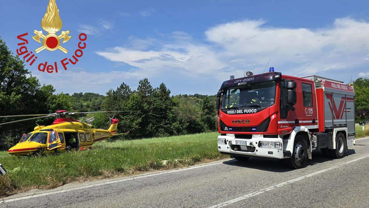 I soccorsi vicino alla sede della Inerti e asfalti srl I soccorsi vicino alla sede della Inerti e asfalti srl