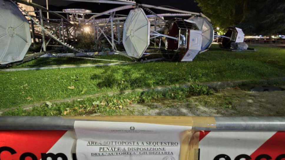 L'area sotto sequestro L'area sotto sequestro