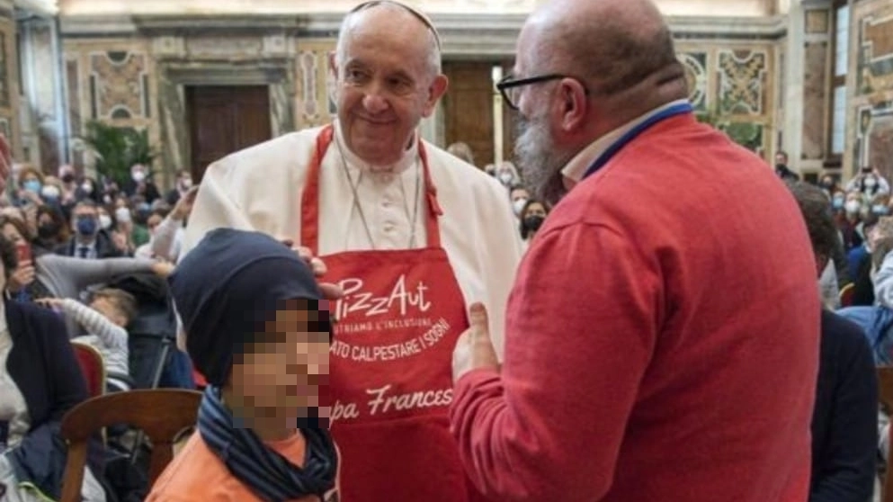 Papa Francesco insieme a Nico Acampora