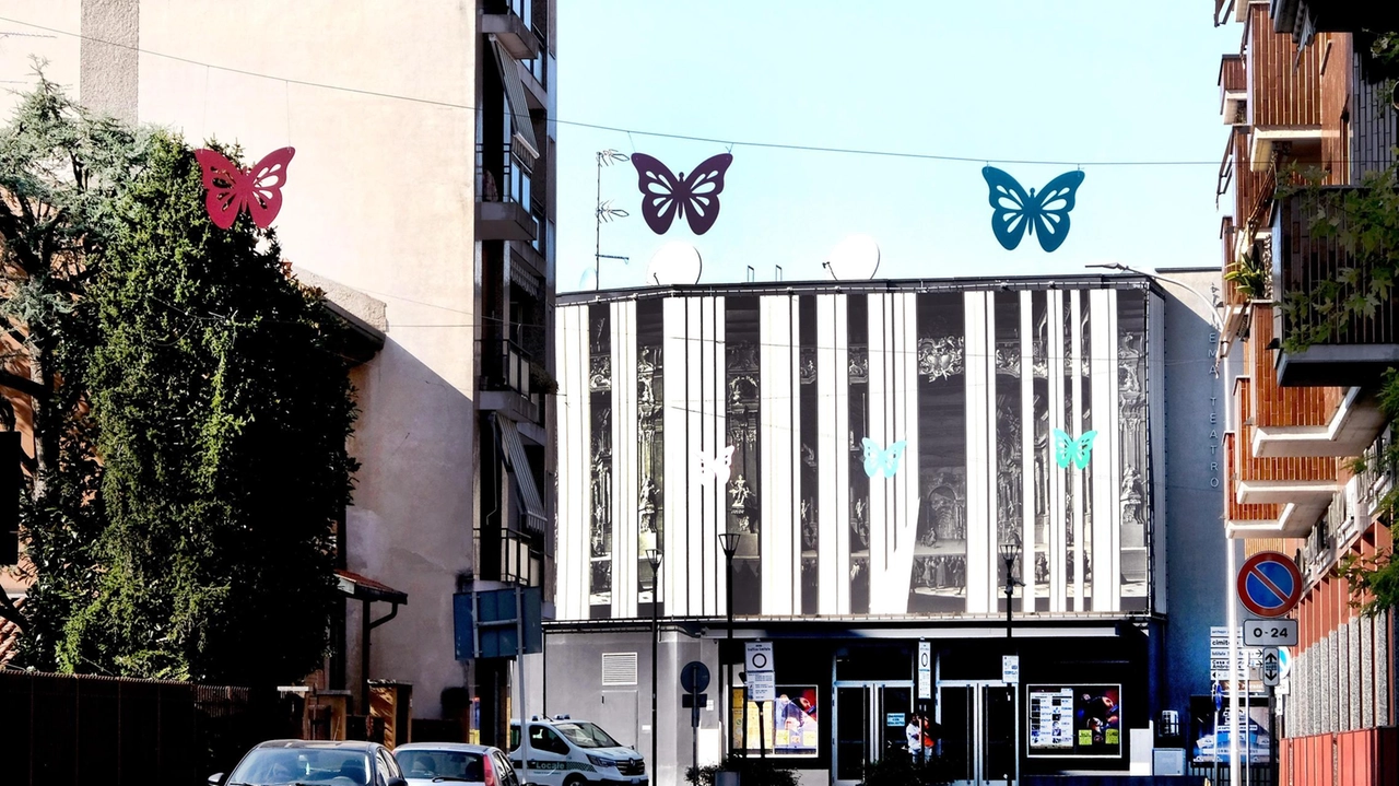 Invece delle classiche luminarie si è deciso di decorare la città con più sostenibili sagome di farfalle Invece delle classiche luminarie si è deciso di decorare la città con più sostenibili sagome di farfalle