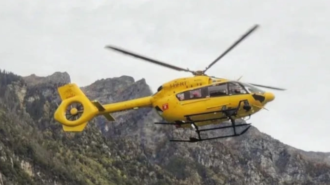 L'eliambulanza di Sondrio