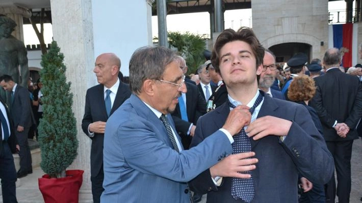 Ignazio La Russa con Leonardo Apache