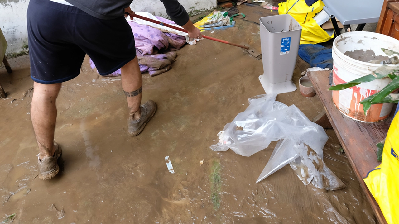 A Triuggio il fiume di fango ha invaso. case e negozi al piano terra, cantine e box A Triuggio il fiume di fango ha invaso. case e negozi al piano terra, cantine e box