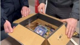 Le 38 carte da collezione dei Pokemon intercettate dai finanzieri hanno un valore di oltre tremila euro per i collezionisti Le 38 carte da collezione dei Pokemon intercettate dai finanzieri hanno un valore di oltre tremila euro per i collezionisti