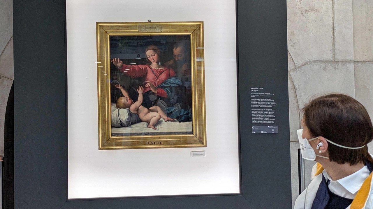L’opera esposta nell’ospedale nell’ambito del progetto “Arte che cura“ nato dalla collaborazione di Fondazione Niguarda, Pinacoteca di Brera e Arcidiocesi L’opera esposta nell’ospedale nell’ambito del progetto “Arte che cura“ nato dalla collaborazione di Fondazione Niguarda, Pinacoteca di Brera e Arcidiocesi
