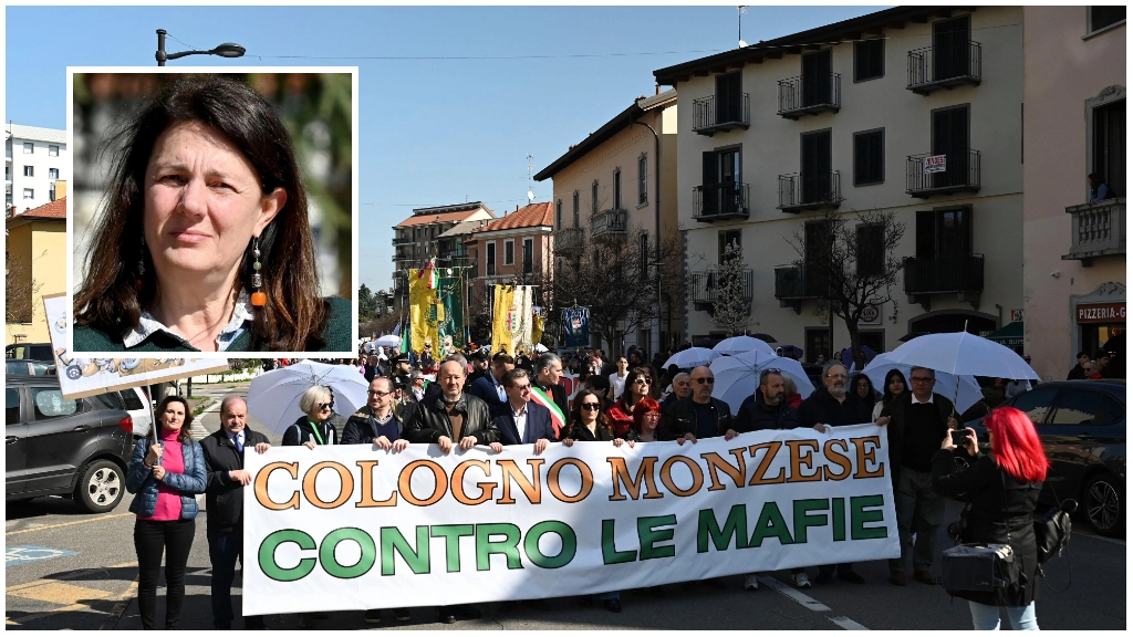 La Camminata contro le mafie e nel riquadro Francesca Ambrosoli
