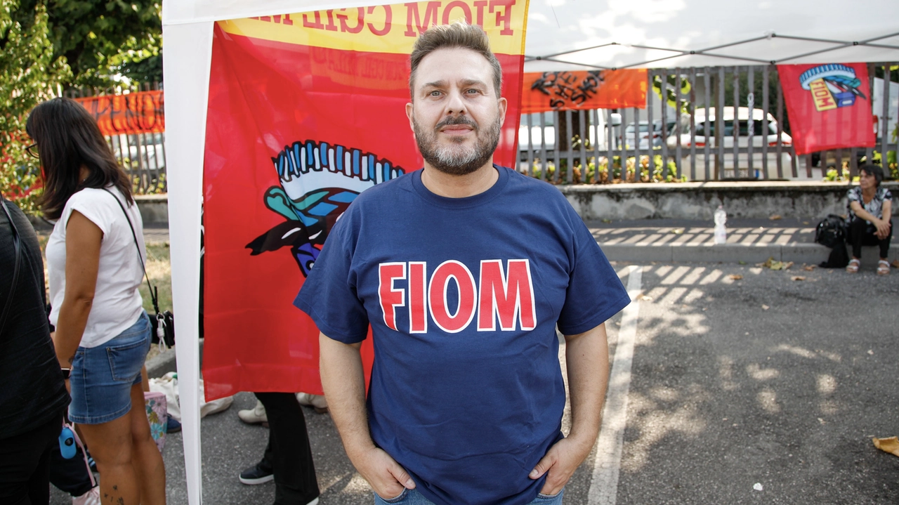 Giorgio Pontarollo segretario generale della Fiom (Milano)