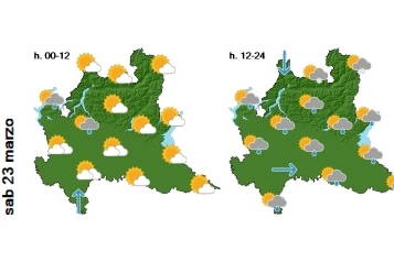 Bollettino meteo Arpa Lombardia: le previsioni per sabato 23 marzo