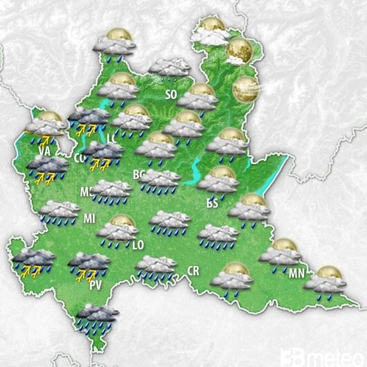 Il bollettino meteo di lunedì 21 maggio