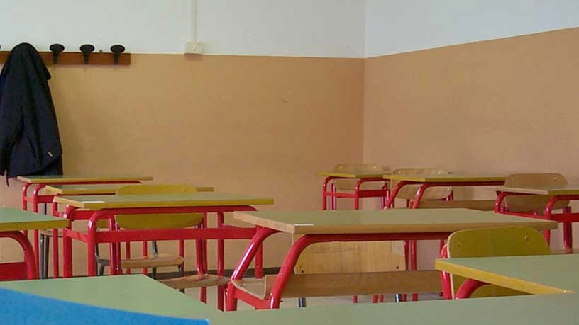 Un’aula vuota (foto d'archivio) Un’aula vuota (foto d'archivio)