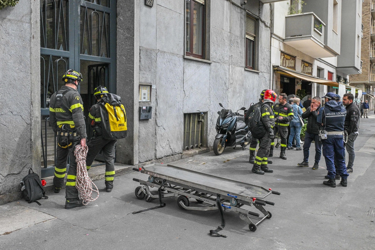 I vigili del fuoco bresciani intervenuti su un infortunio mortale