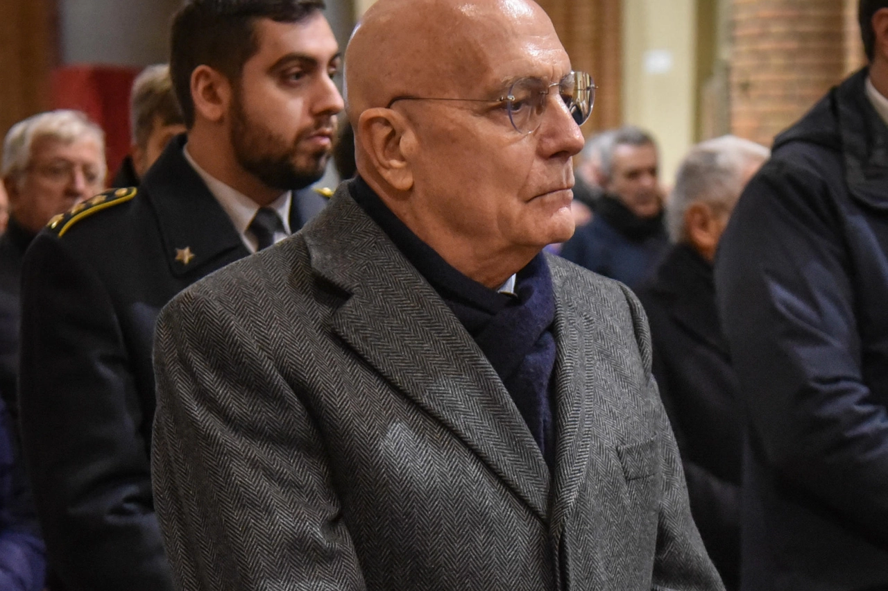 L'ex sindaco di Milanjo Gabriele Albertini ai funerali di Paolo Pillitteri