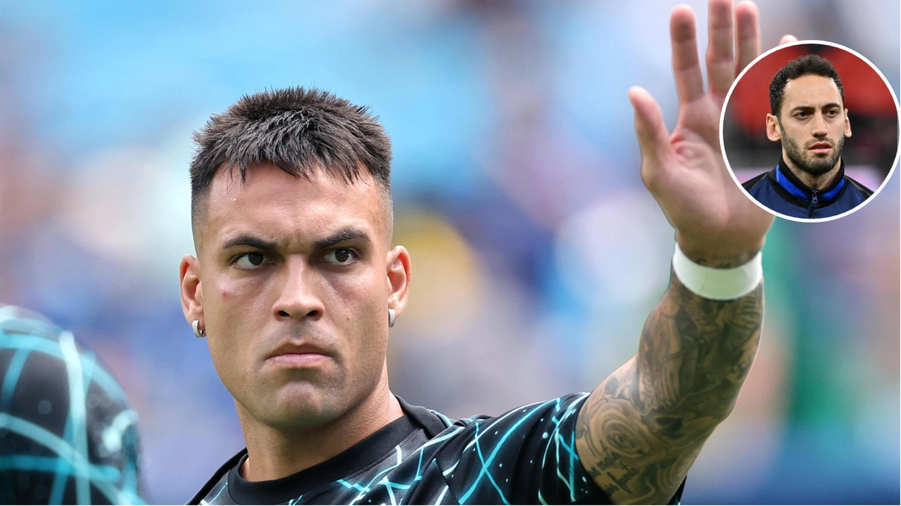Il capitano Lautaro Martinez e il centrocampista turco Hakan Calhanoglu protagonisti di un botta e risposta a distanza insieme a Marotta