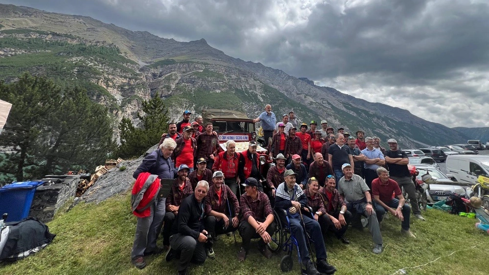 Alla festa non sono mancati i volontari della prima ora a Livigno