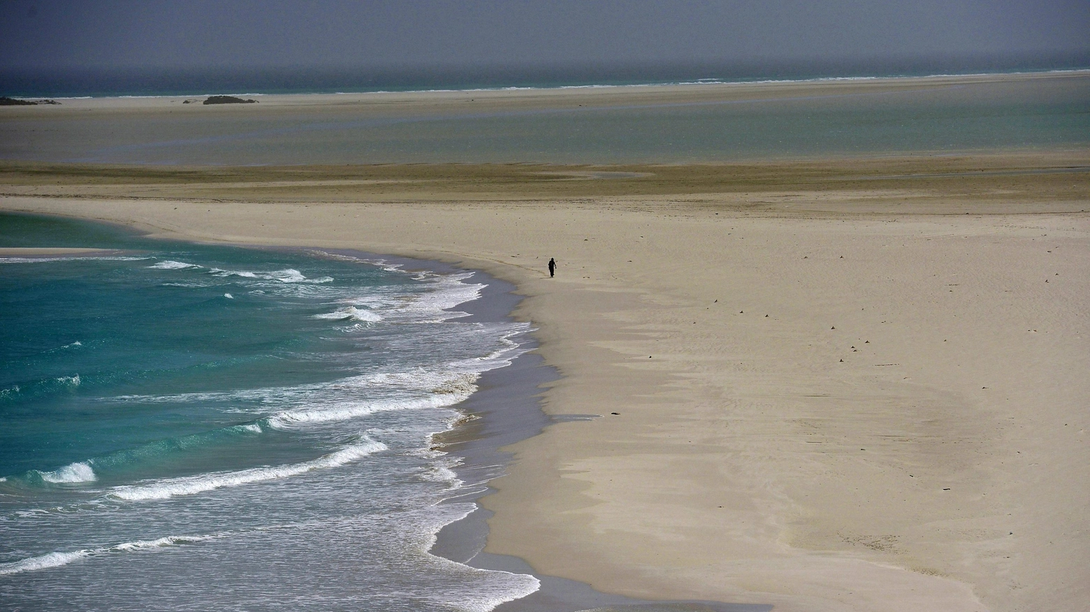 Una spiaggia dell'isola yemenita di Socotra
