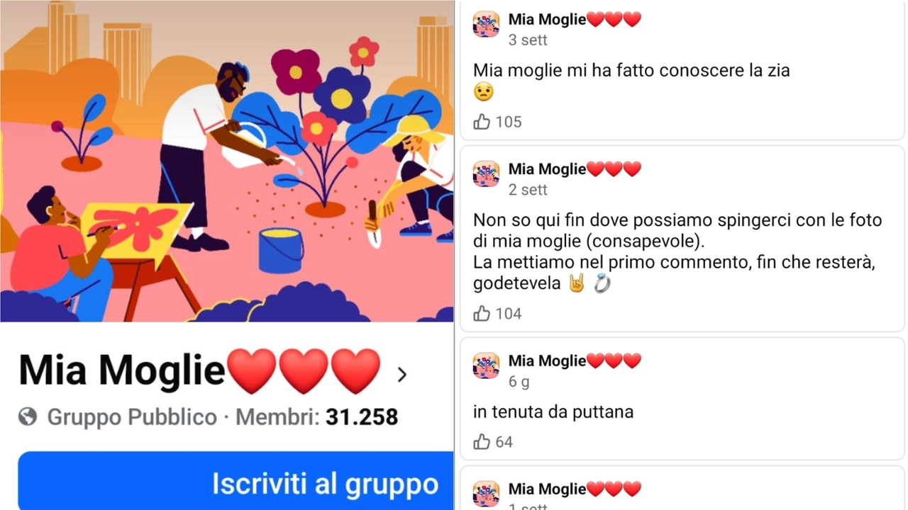 Il gruppo Facebook (rimosso) "Mia moglie"