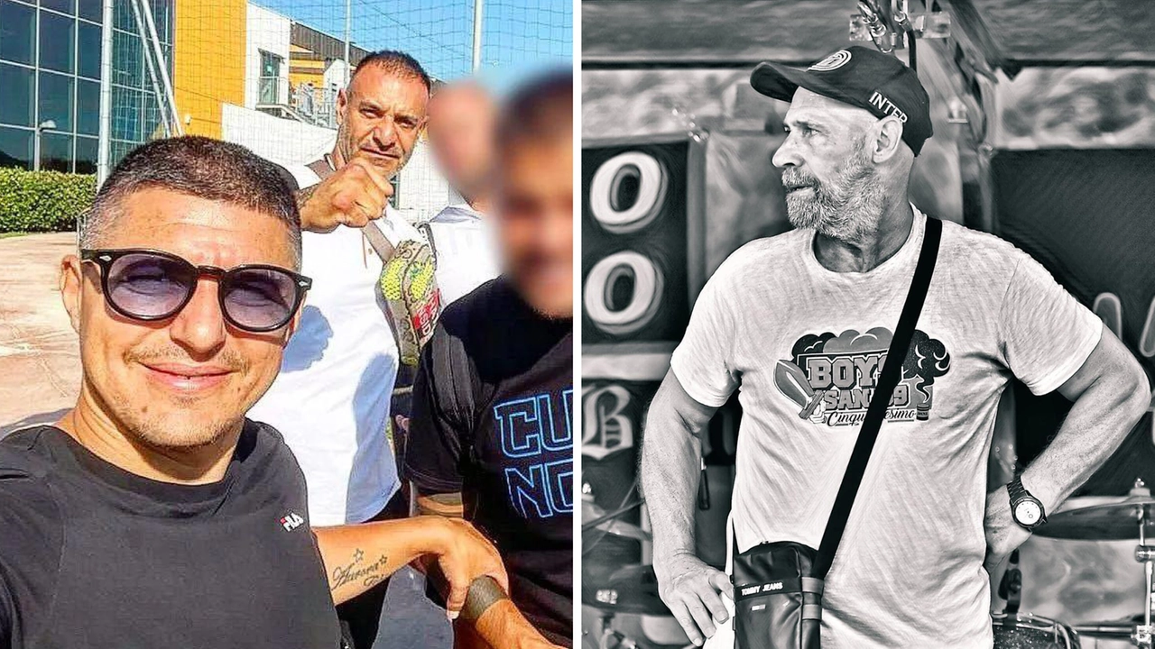 A sinistra, Bellocco, freddato fuori dalla palestra Testudo il 4 settembre, e Beretta. A destra, “Lo Zio“ Vittorio Boiocchi, capo ultrà dell’Inter freddato nel 2022 A sinistra, Bellocco, freddato fuori dalla palestra Testudo il 4 settembre, e Beretta. A destra, “Lo Zio“ Vittorio Boiocchi, capo ultrà dell’Inter freddato nel 2022