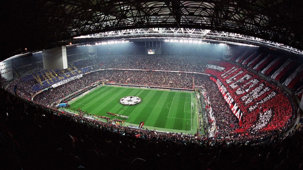 Gli spalti di San Siro in occasione di un derby Gli spalti di San Siro in occasione di un derby