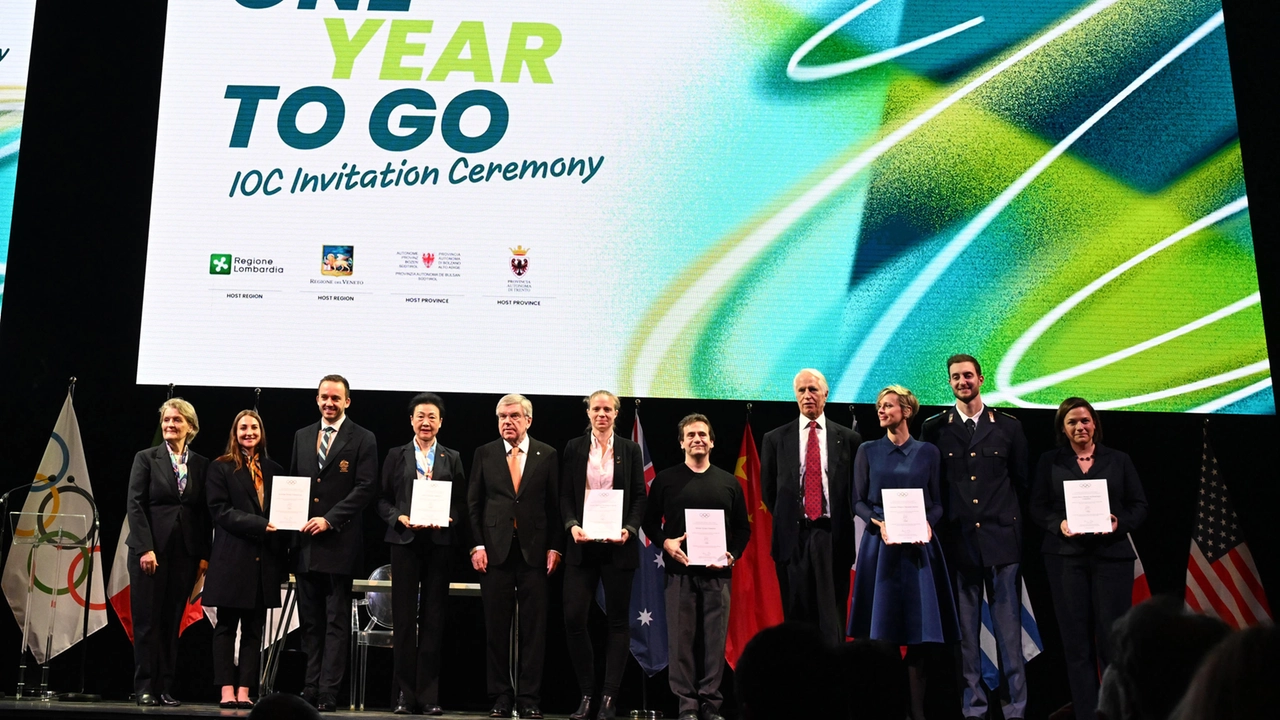 L'evento 'One Year To Go to the Milano-Cortina 2026 Winter Olympic Games" a Milano L'evento 'One Year To Go to the Milano-Cortina 2026 Winter Olympic Games" a Milano