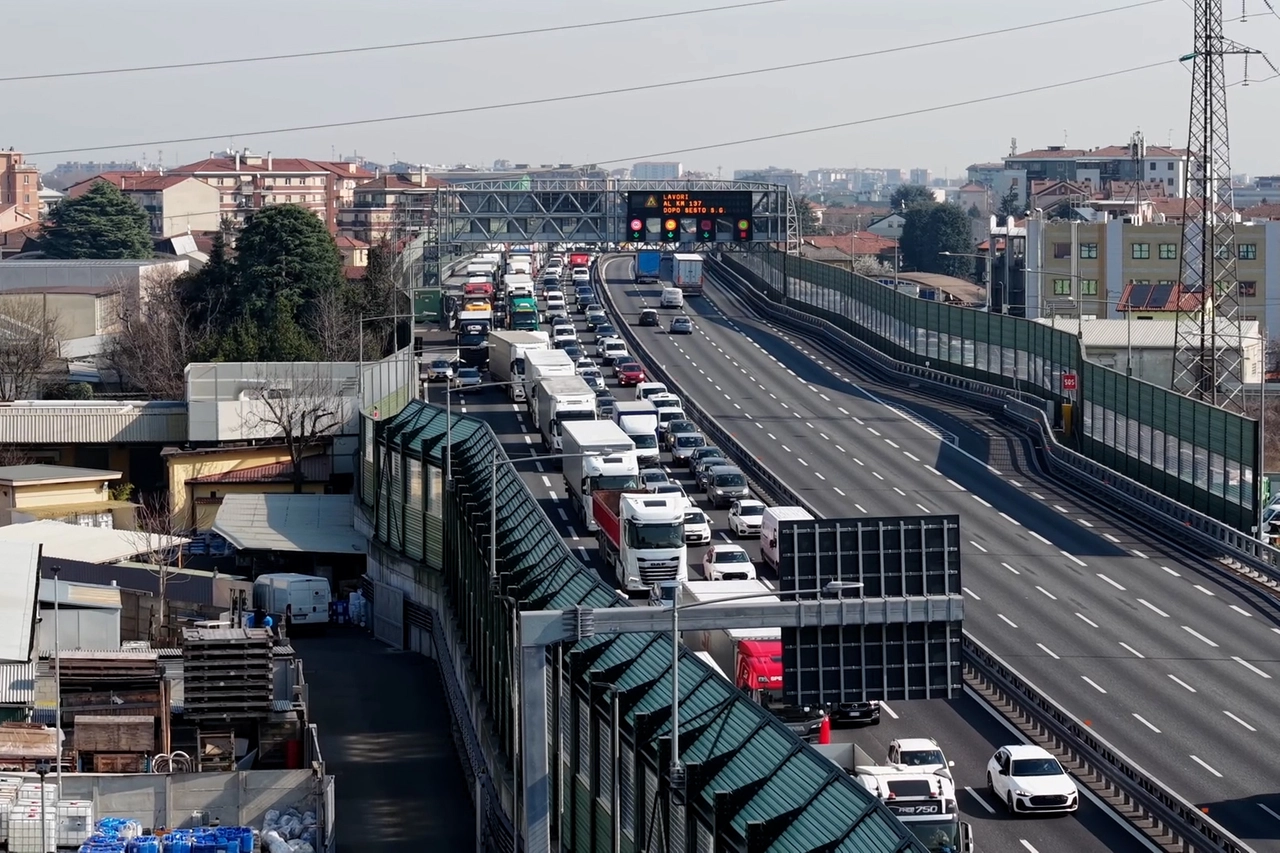 Il traffico in tilt lungo la A4