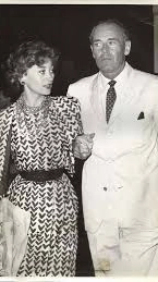 Afdera Franchetti con Henry Fonda, ai tempi del loro matrimonio