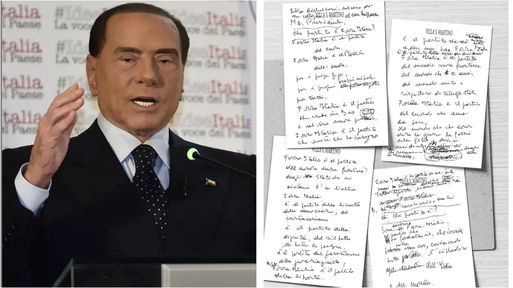 Silvio Berlusconi, ecco cosa c’è scritto nel testo consegnato alla figlia Marina due giorni prima di morire