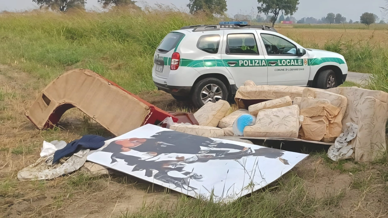 La polizia locale sul luogo del ritrovamento