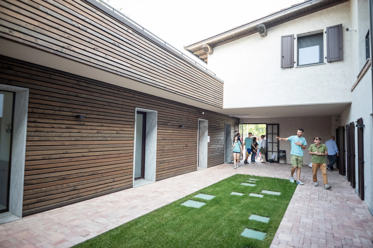 x CERRI 'APRIAMO LE PORTE' In via Corelli inaugurata la casa famiglia di MDM MILANO, 12 GIUGNO 2025, ANSA/DAVIDE CANELLA
