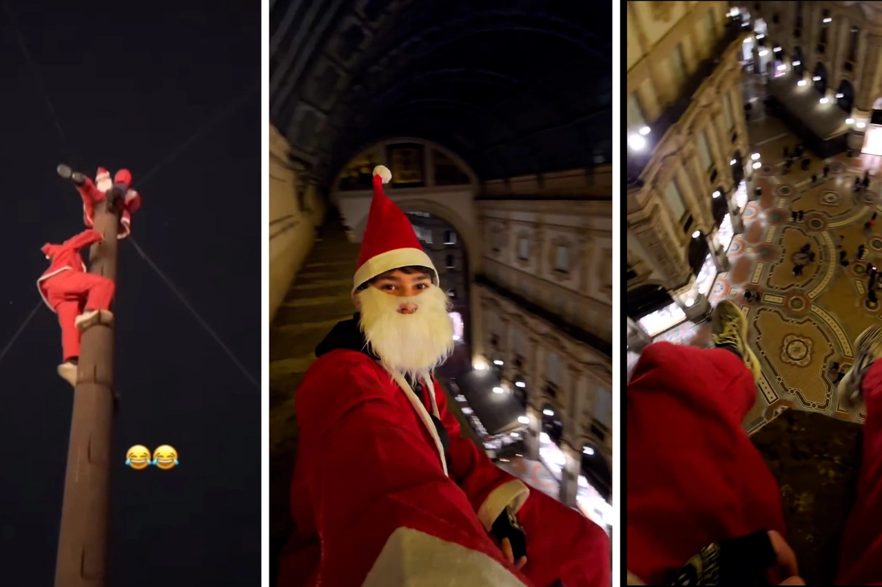 Alcuni fotogrammi dei video pubblicati su Instagram dai giovani scalatori abusivi