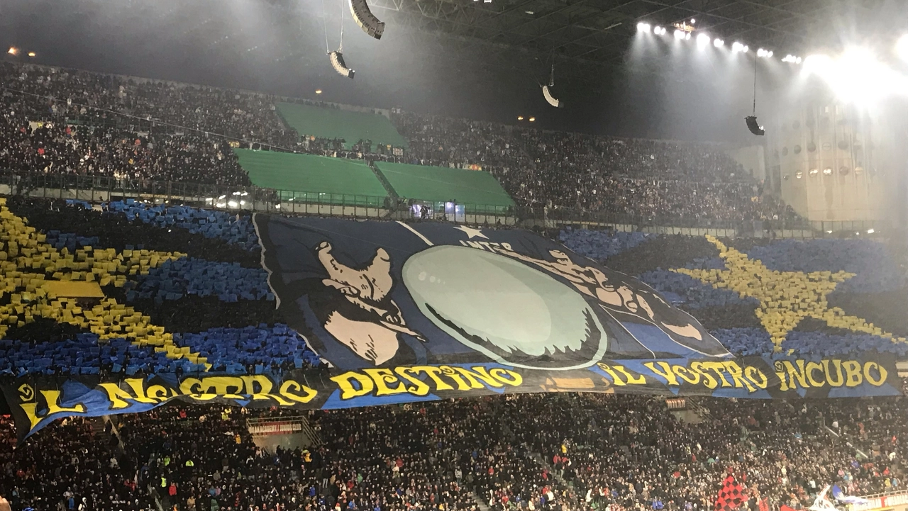 La coreografia della Curva Nord