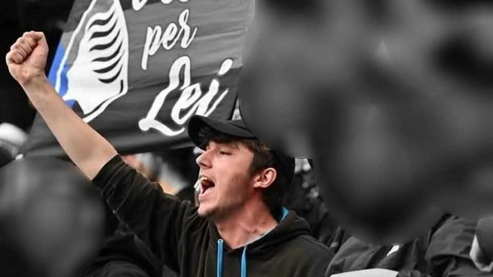 Riccardo Clarisi (foto pagina Fb "Romanticismo Ultras") Riccardo Clarisi (foto pagina Fb "Romanticismo Ultras")
