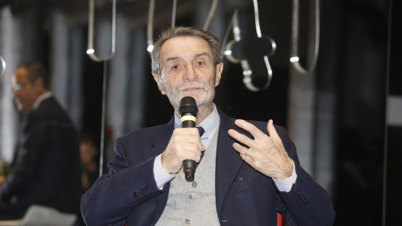 Il governatore della Lombardia, Attilio Fontana (Ansa)