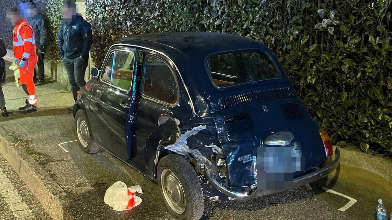 La Fiat 500 incidentata La Fiat 500 incidentata