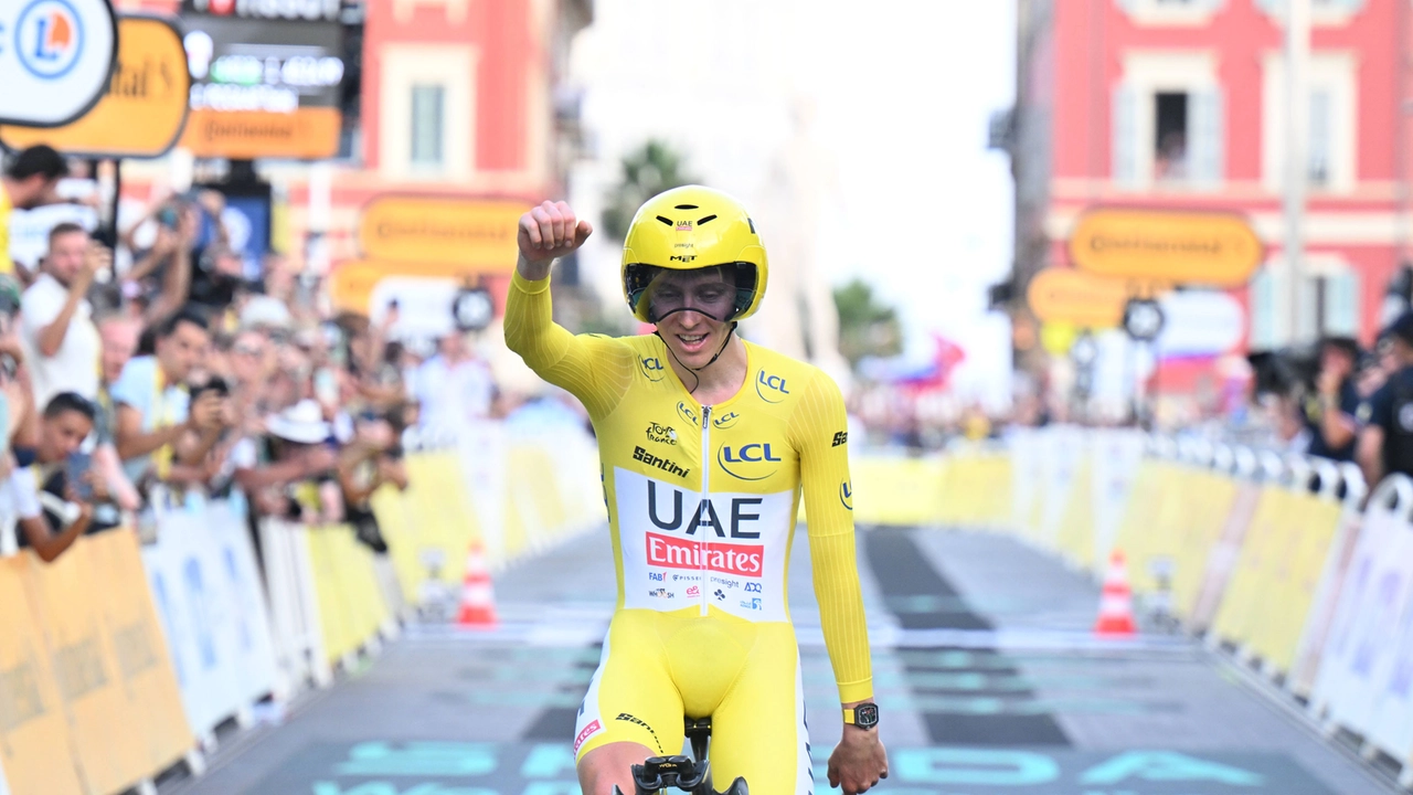 Il campione sloveno Tadej Pogacar Il campione sloveno Tadej Pogacar