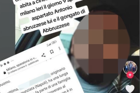 Il volto del presunto aggressore comparso in un video TikTok