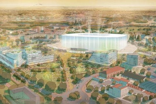 Il rendering del progetto del nuovo stadio di Milan e Inter a San Siro disegnato dall’archistar lord Norman Foster