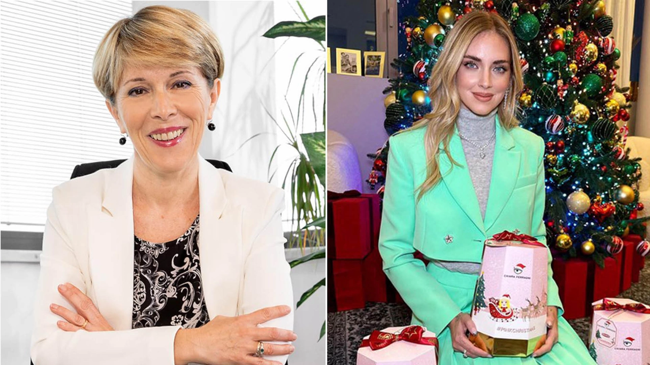 Alessandra Balocco, ad dell'omonima azienda dolciaria piemontese, e Chiara Ferragni, 37 anni, con il Pink Christmas, il pandoro della discordia Alessandra Balocco, ad dell'omonima azienda dolciaria piemontese, e Chiara Ferragni, 37 anni, con il Pink Christmas, il pandoro della discordia