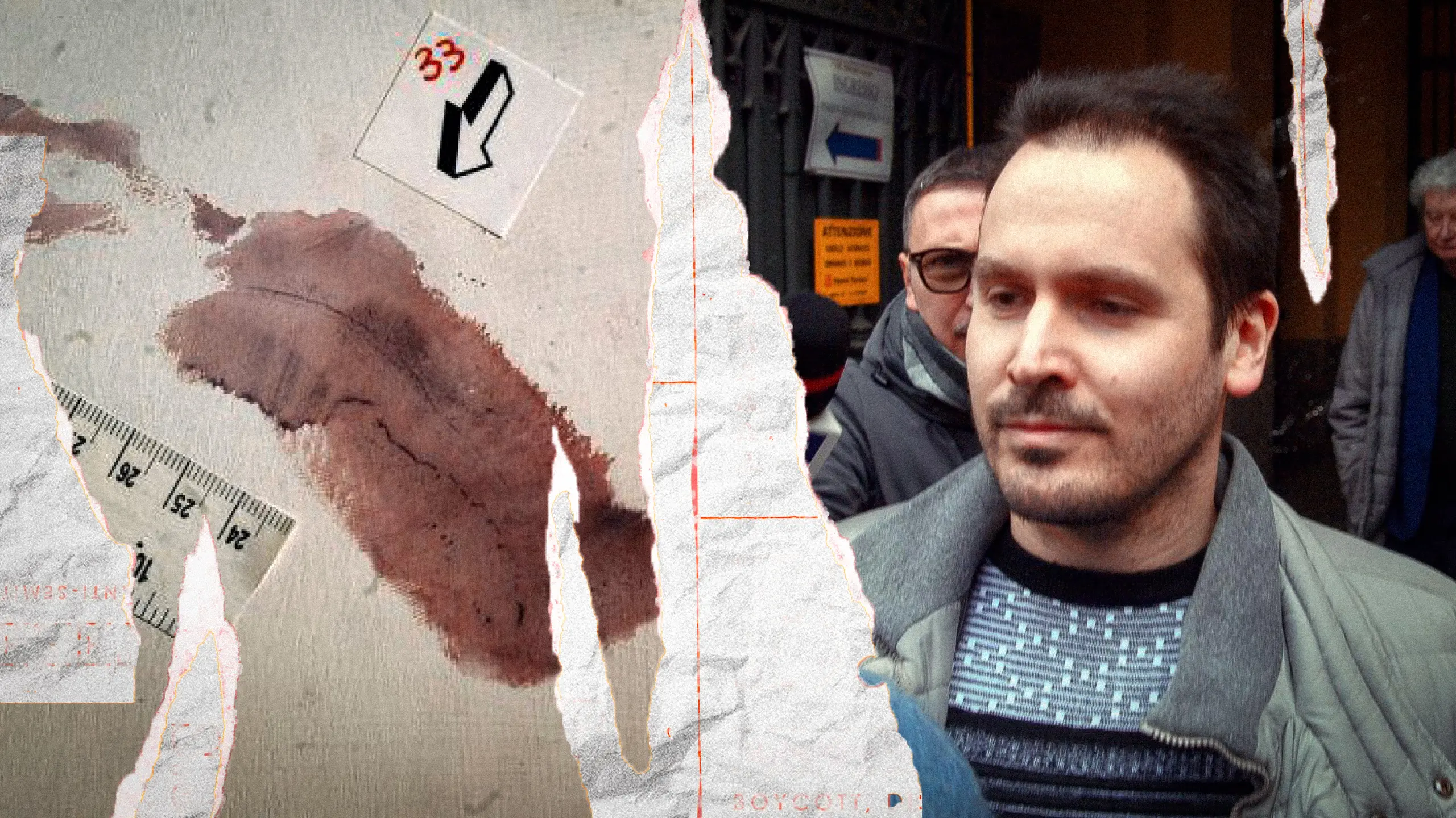 Garlasco, l’assassino ha dato una manata sul muro e si è pulito con i teli da mare (spariti dalla villetta): le “prove” di Stasi contro Sempio